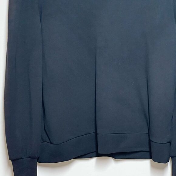NWOT Truth By Republic black Modal Balloon Sleeve V Neck Sweatshirt Sz M - Picture 5 of 9